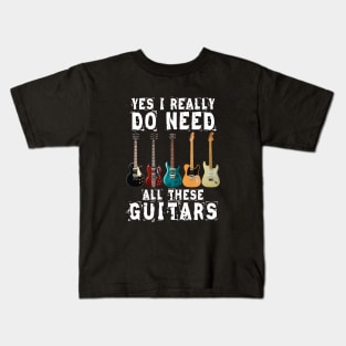 Guitar Collector Kids T-Shirt